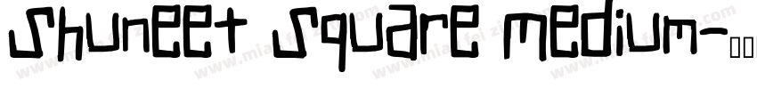 Shuneet Square Medium字体转换